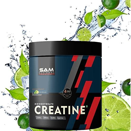 SAMFIT SamFit Pure Creatine Monohydrate for Muscle Building - Watermelon flavored, 100g|Helps Sustain Longer Workout, Muscle Repair & Recovery | (Mint Miracle, 100g)