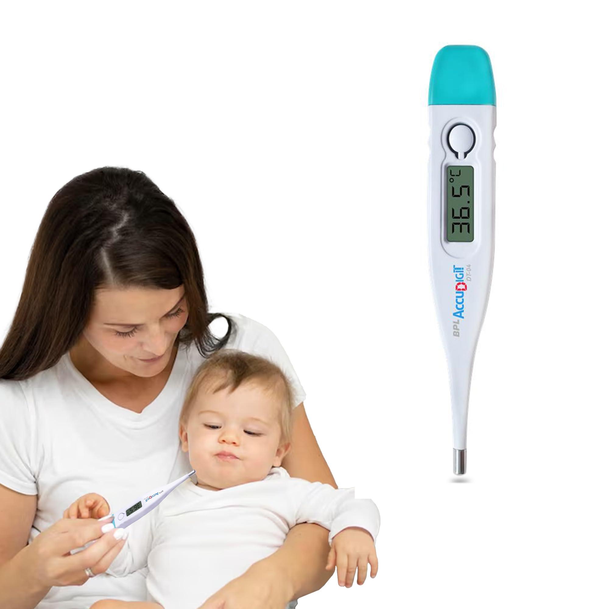 BPL Medical Technologies BPL Medical Technologies Accudigit DT-04 Digital Thermometer With Quick Measurement of Oral & Underarm Temperature in Celsius & Fahrenheit