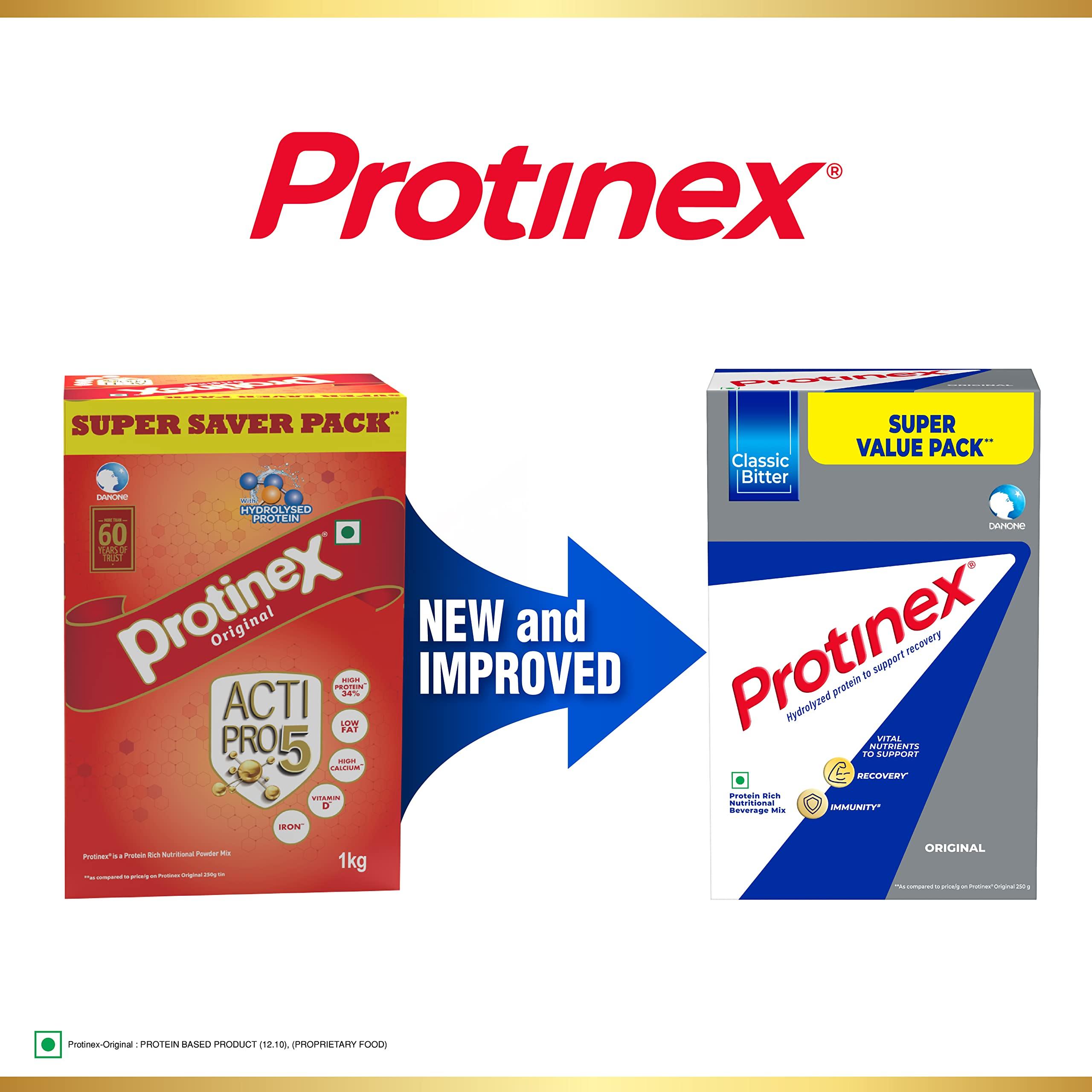 Protinex Protinex Original Health And Nutritional Drink Mix For Adults with High protein & 8 Immuno Nutrients, 1 Kg & Original Health And Nutritional Drink Mix For Adults with High protein & 8 Immuno Nutrients