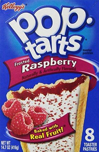 Pop Tarts Kellogg's Pop Tarts, Frosted Raspberry, 416g (8pcs)