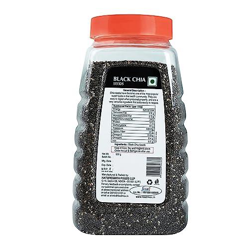 NATURE SMITH NATURESMITH FS JAR BLACK CHIA SEEDS-500g