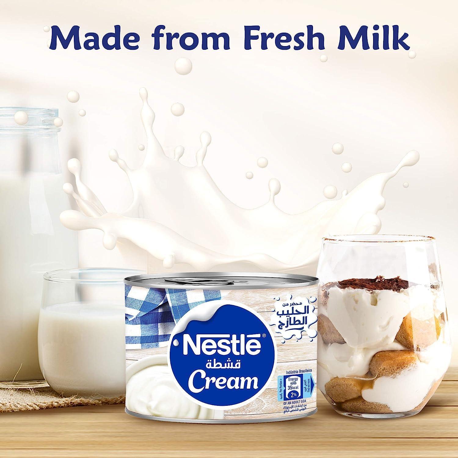 Nestl Nestle Original Cream - Rich and Velvety Dairy Delight for Creations - Cooking and Baking Ingredient - Smooth Texture - Perfect for Desserts, Sauces, and More 160g (Pack Of 2)