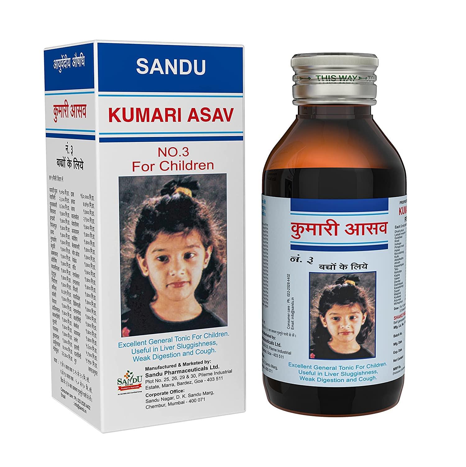 SANDU Sandu Kumarvin (Kumari Asav No.3) | Herbal Remedy for Paediatric Segment | 200 ml