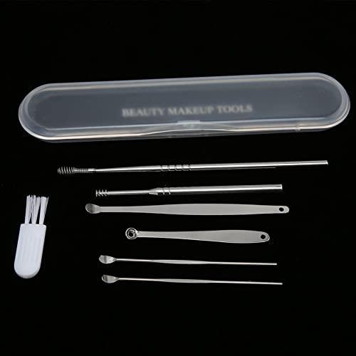 Ironctic Ear Pick, Spring Earwax Cleaner Tool Set Stainless Steel Safe Exquisite for Ear Cleaning