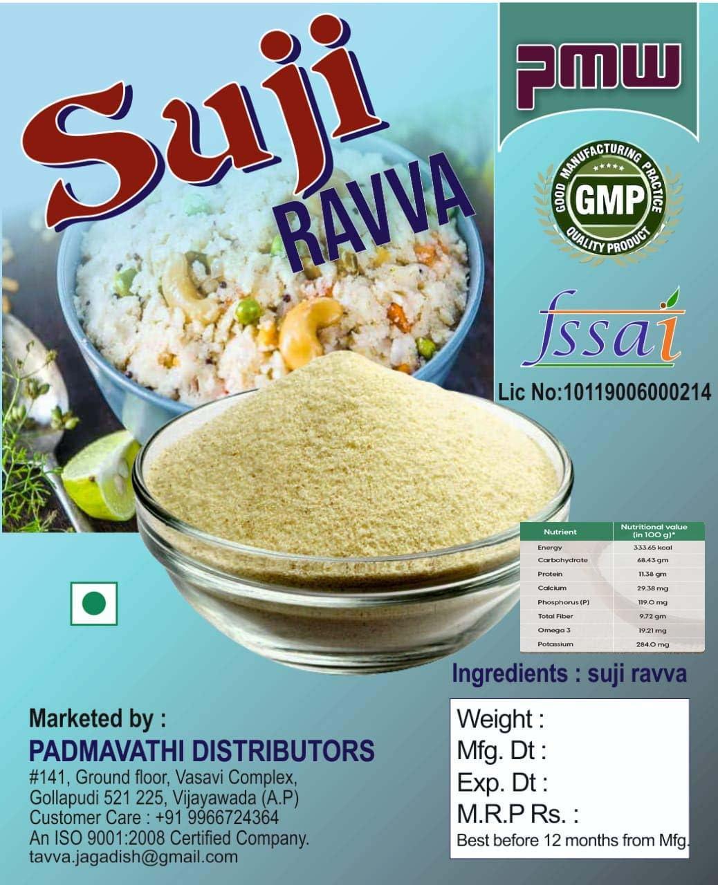 Pmw Pmw - Grade A Quality - Suji Atta - Suji Rava - Bombay Ravva - 1 Kilo