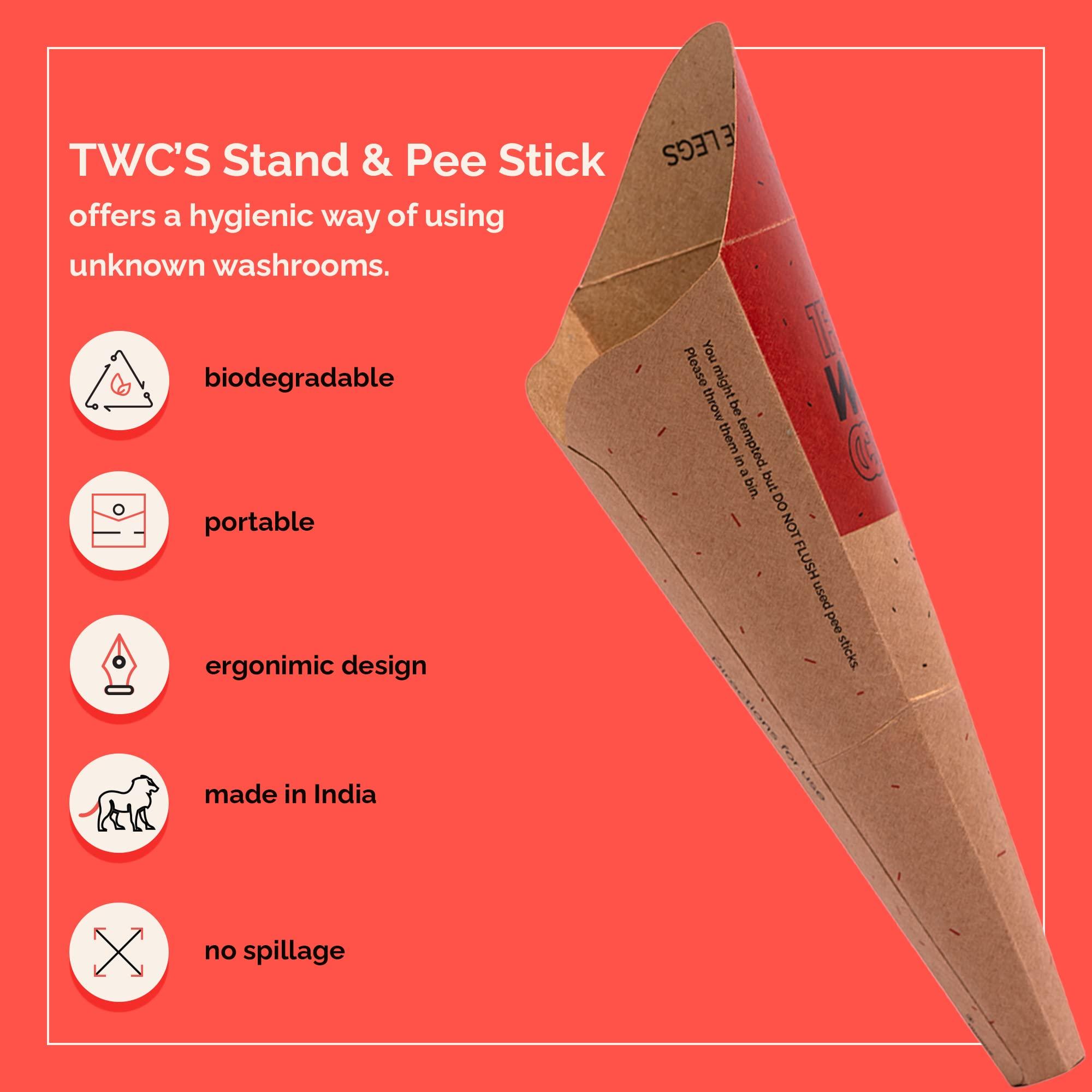 THE WOMAN'S COMPANY The Woman's Company 20 Funnels Disposable Female Urination Device for Women and Girls | Portable, Leak-proof Stand and Pee Funnels | Public Toilets, Travel, Camping, Hiking and Outdoor Activities