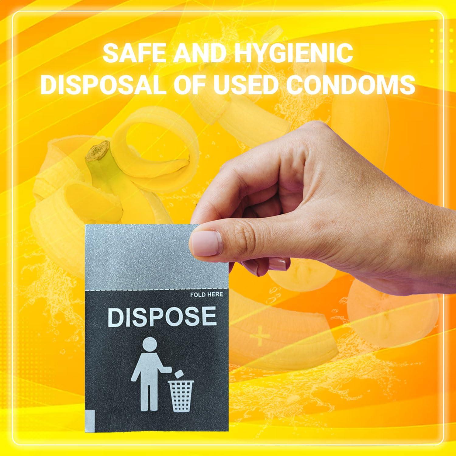 NOTTY BOY NOTTY BOY Banana Flavoured Condom For Men | Extra Thin Latex, Added Lubrication For More Comfort - 15 Units (Pack of 5)