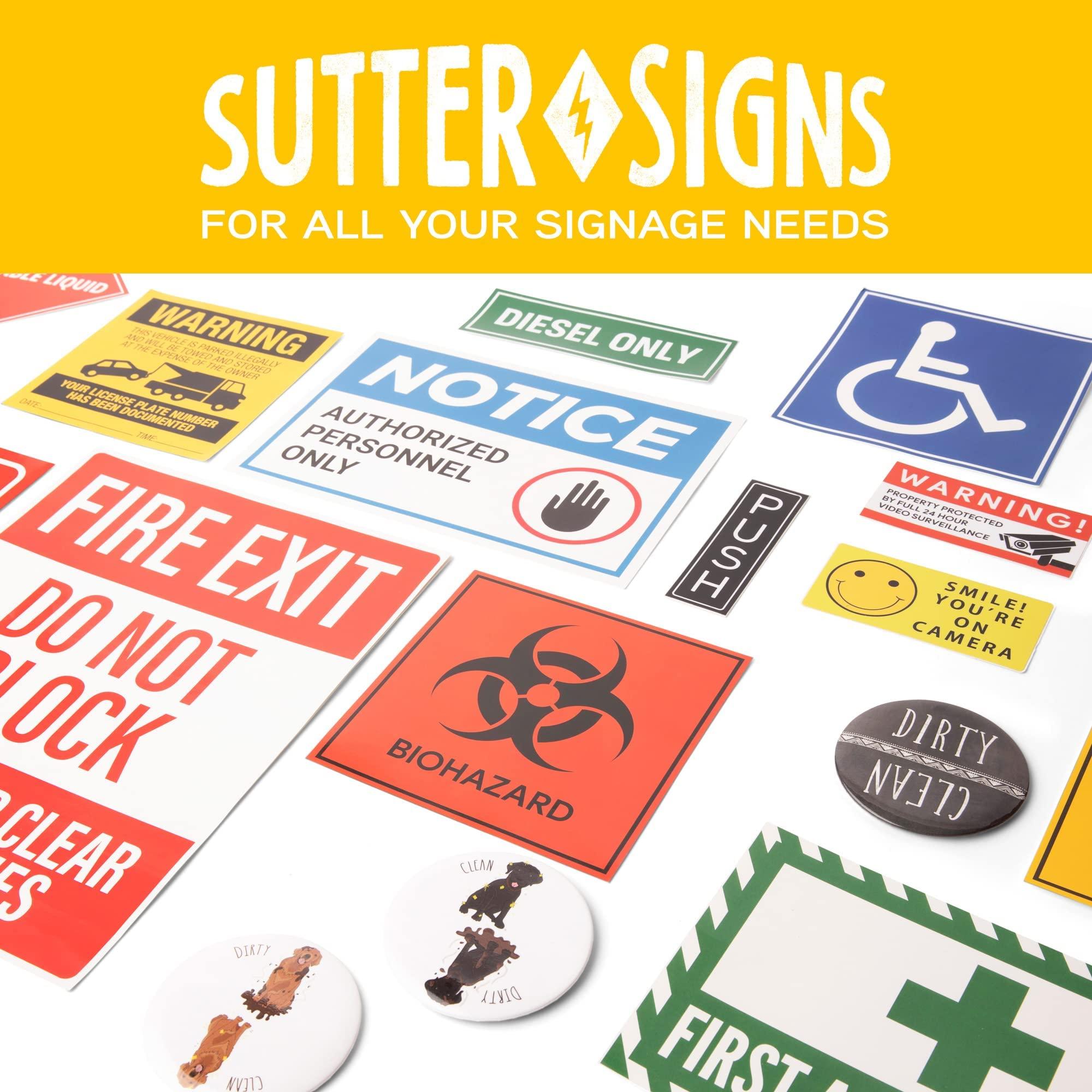 Sutter Signs First Aid Stickers 10-Pack | Square 5.5-inch by Sutter Signs