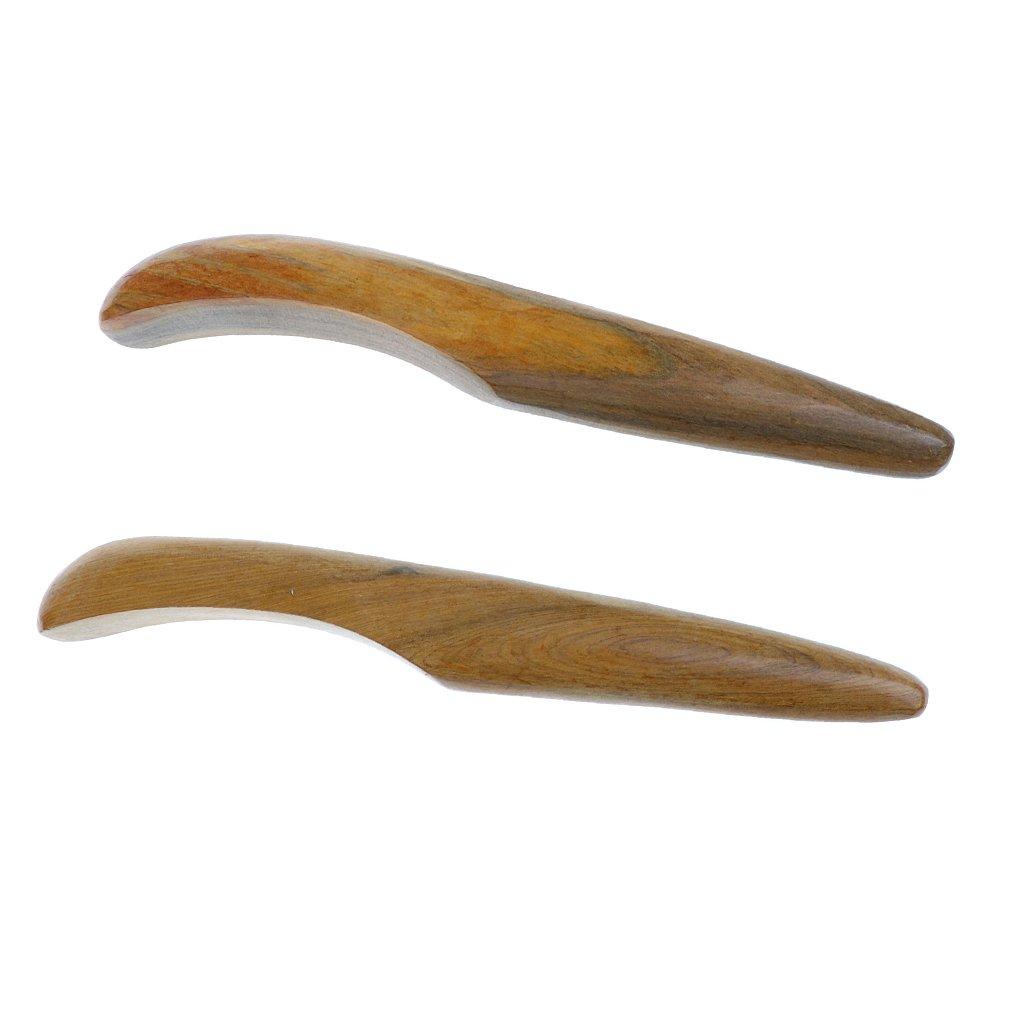 NavaFresh Basics LOSA 2 Pieces Sandalwood Scraping Board Guasha Massage Acupressure Spa Massager B