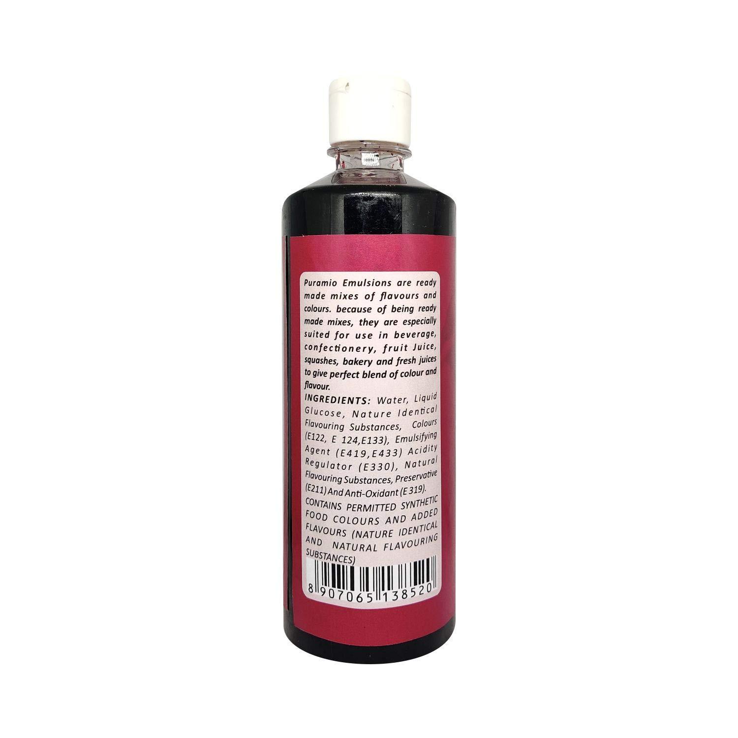 PURAMIO Puramio Red Rose -Flavour with Colour (Emulsion) (500 ML)