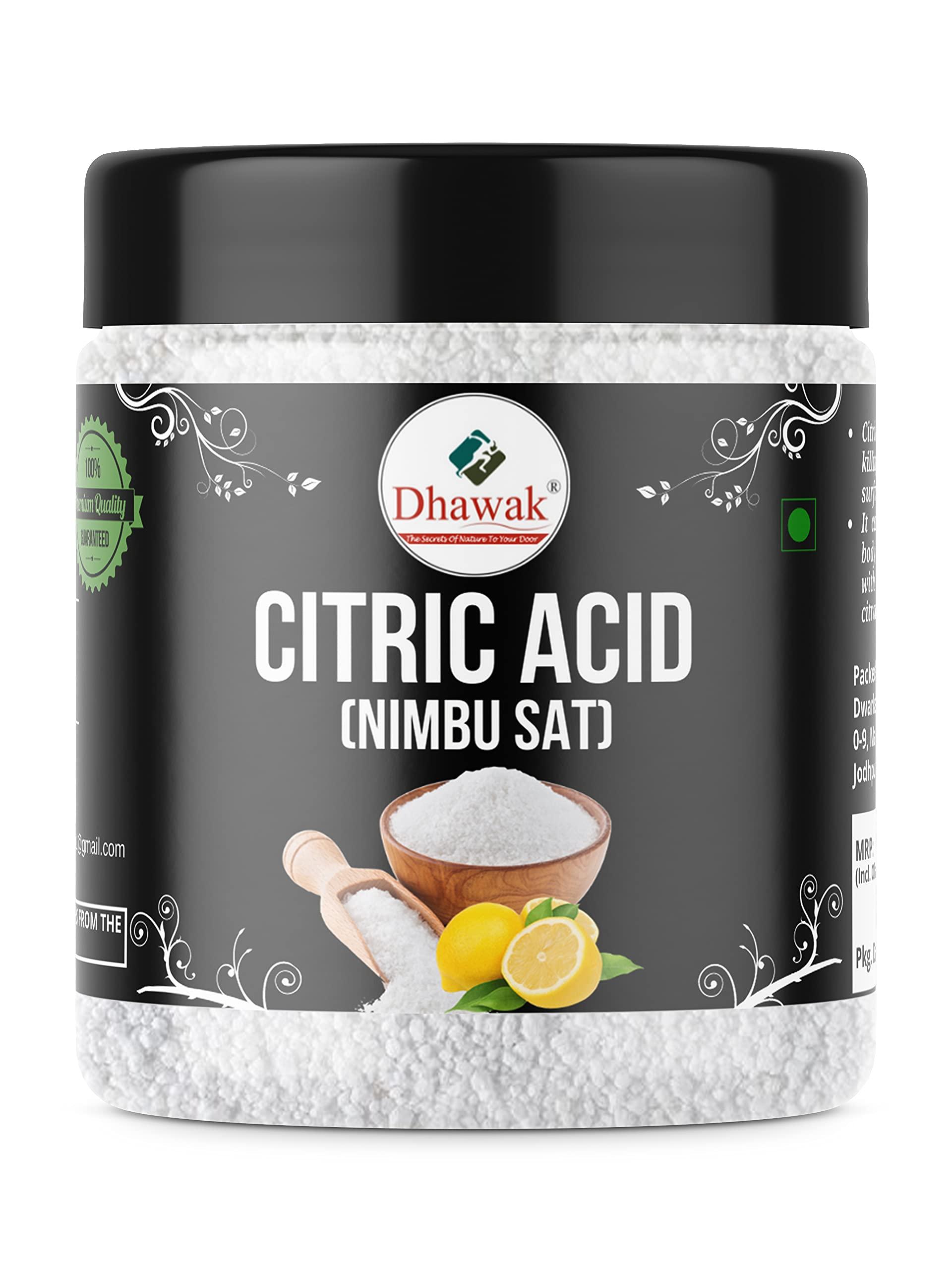 DHAWAK DHAWAK Citric Acid|Nimbu Sat - 400 Gms. Nimbu Sat|Lemon Salt|Jar Pack|- Powder