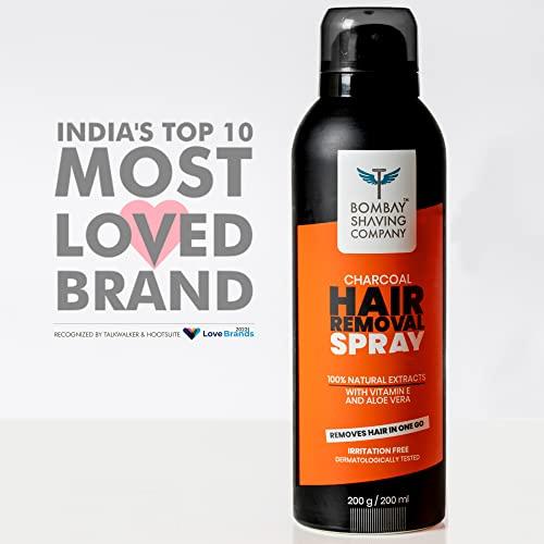 Bombay Shaving Company Bombay Shaving Company Hair Removal Spray for Men | Painless & Irritation Free Spray (200 ml) | For Chest, Arms, Underarms & Legs | Pleasant Smell |Hair Removal Cream Spray