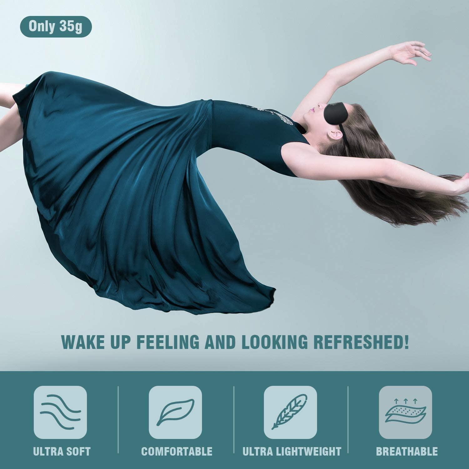 JUDEE JUDEE nylon Cooling Gel Relaxing Eye Sleep Mask For Dark Circles,Dry Eyes,Cooling Eyes,Pain Relief,Redness,Eye Patches,Sleeping Cool Pad Suitable For All Family Members Sleeping Mask (Cooling Mask)