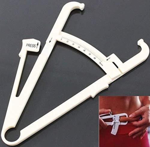 Cute critters Cute Critters Body Fat Calipers for Accurately Handheld BMI Body Fat Measurement Device Measuring Tool with Percentage Measure Charts for Men and WomenRandom Color Beige/White