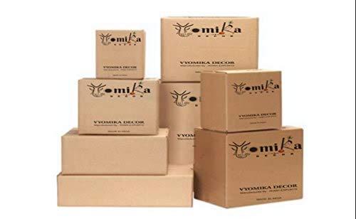 Vyomika Decor Vyomika Decor Pooja Samagri I Tri Shakti Yantra (Swastik Om Trishul) Brass 3.5 (Religious Item) I by Vyomika Decor Products