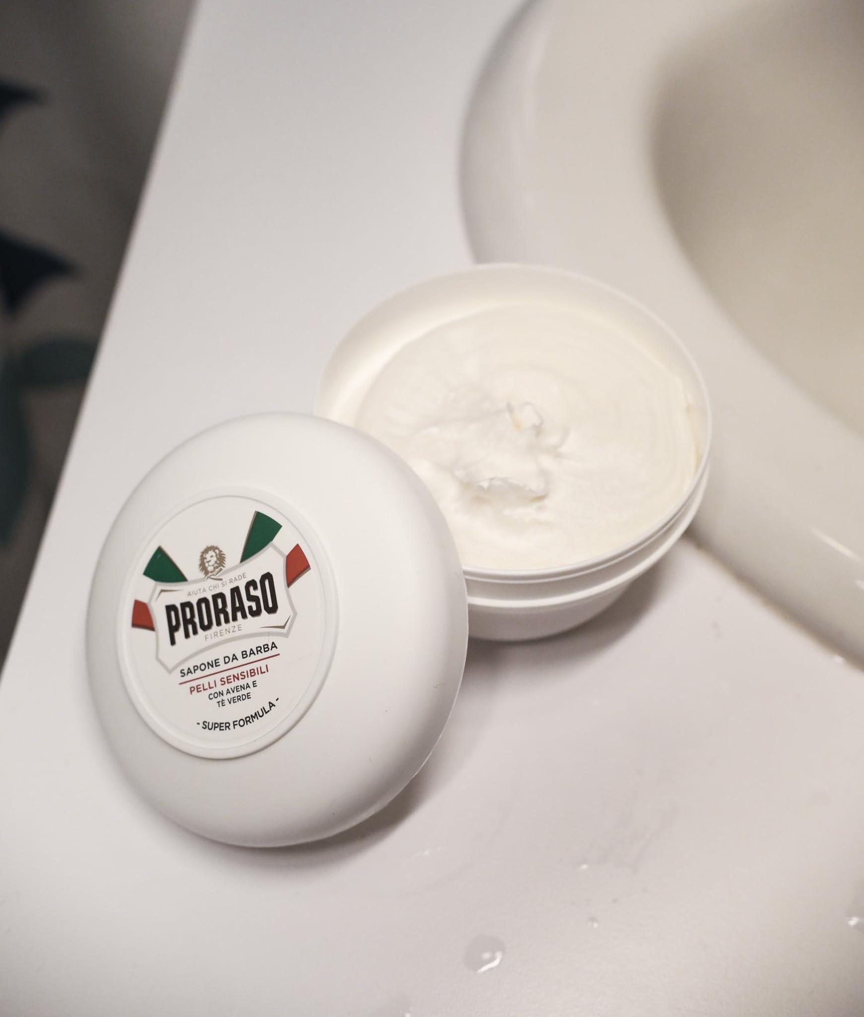 Proraso Sensitive Skin Anti-Irritation Shaving Soap With Green Tea and Oatmeal