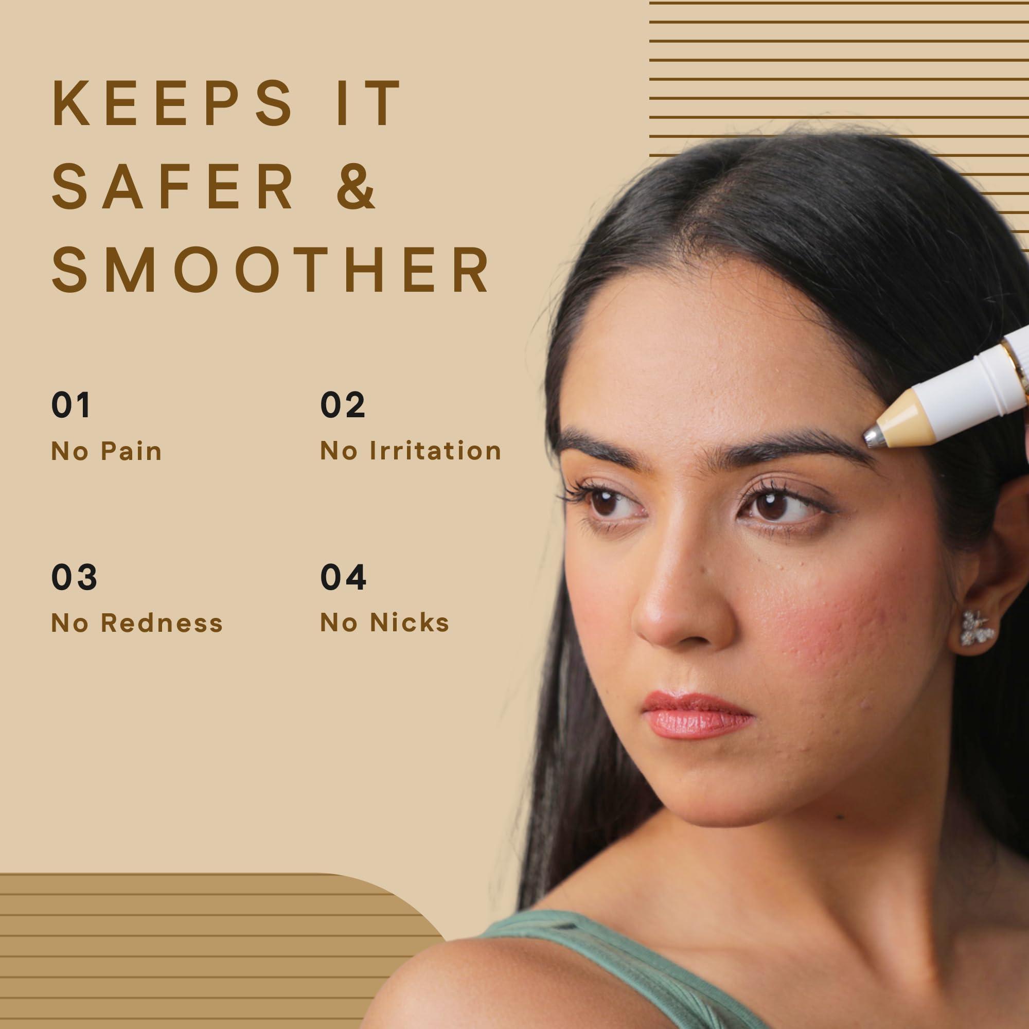 WINSTON Winston Rechargeable Electric 2-in-1 Face and Eyebrow Trimmer for Women - 90 Min | Multi-Grooming Trimmer for Eyebrow and Facial hair