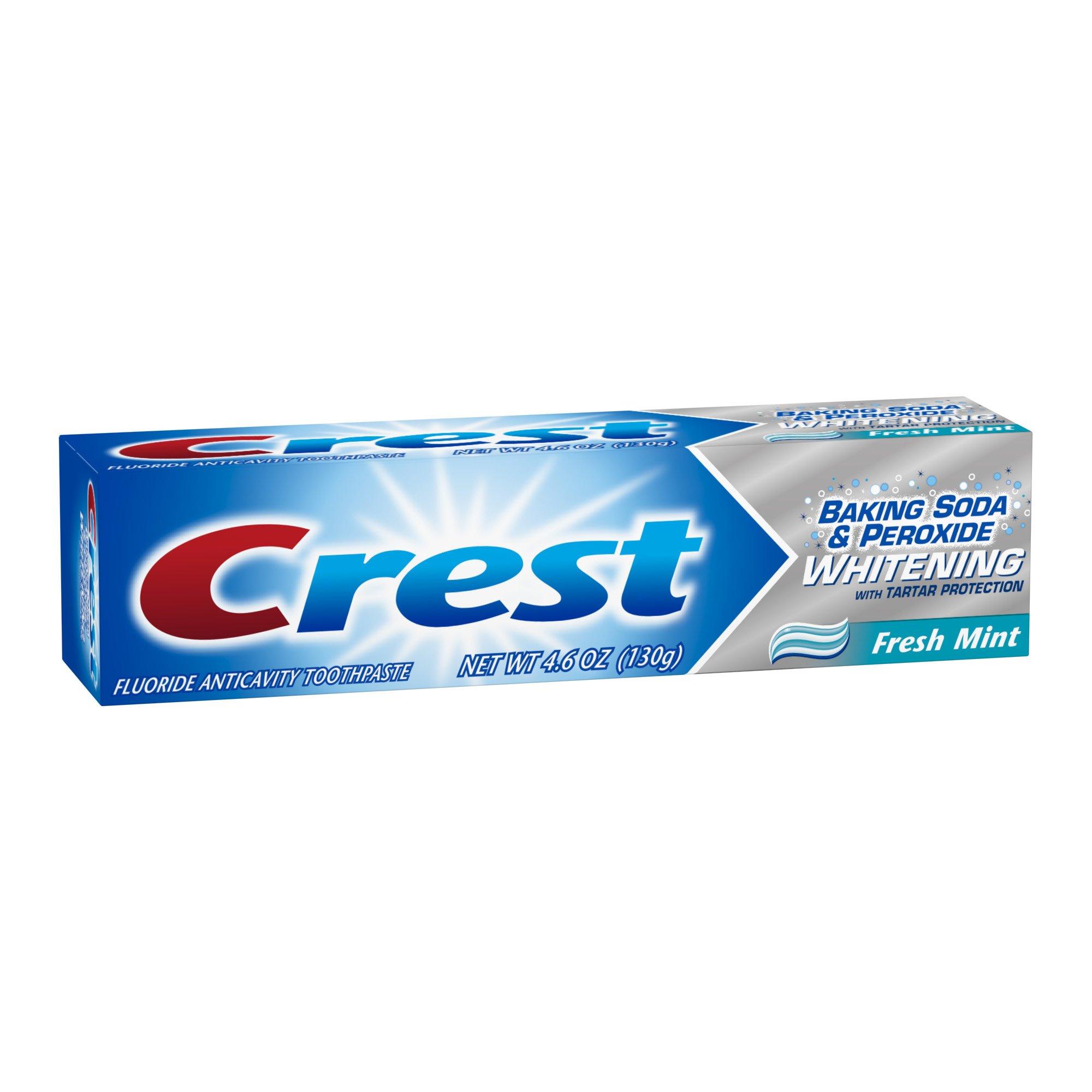 Crest Crest Baking Soda And Peroxide Whitening Toothpaste Fresh Mint,130 G