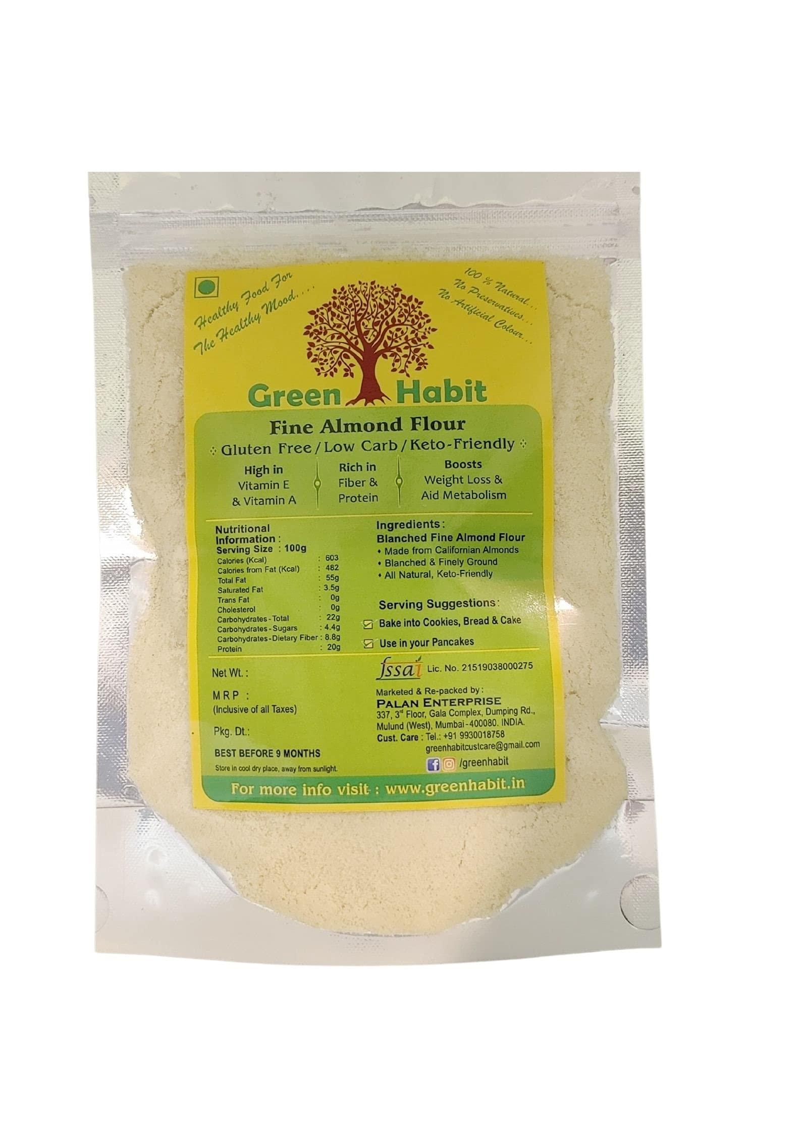 Greenhabit GreenHabit Fine Blanched Almond Flour 250gm & Coconut Flour 500gm Combo Pack (Keto-Friendly, Gluten-Free,Naturally Protein-Rich, Fiber-Rich)