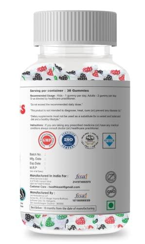 healthkaari Alfa Gummies - Alfalfa With Multivitamins Strawberry Flavour - 30 Gummies (Buy 2 Get 1 Free)