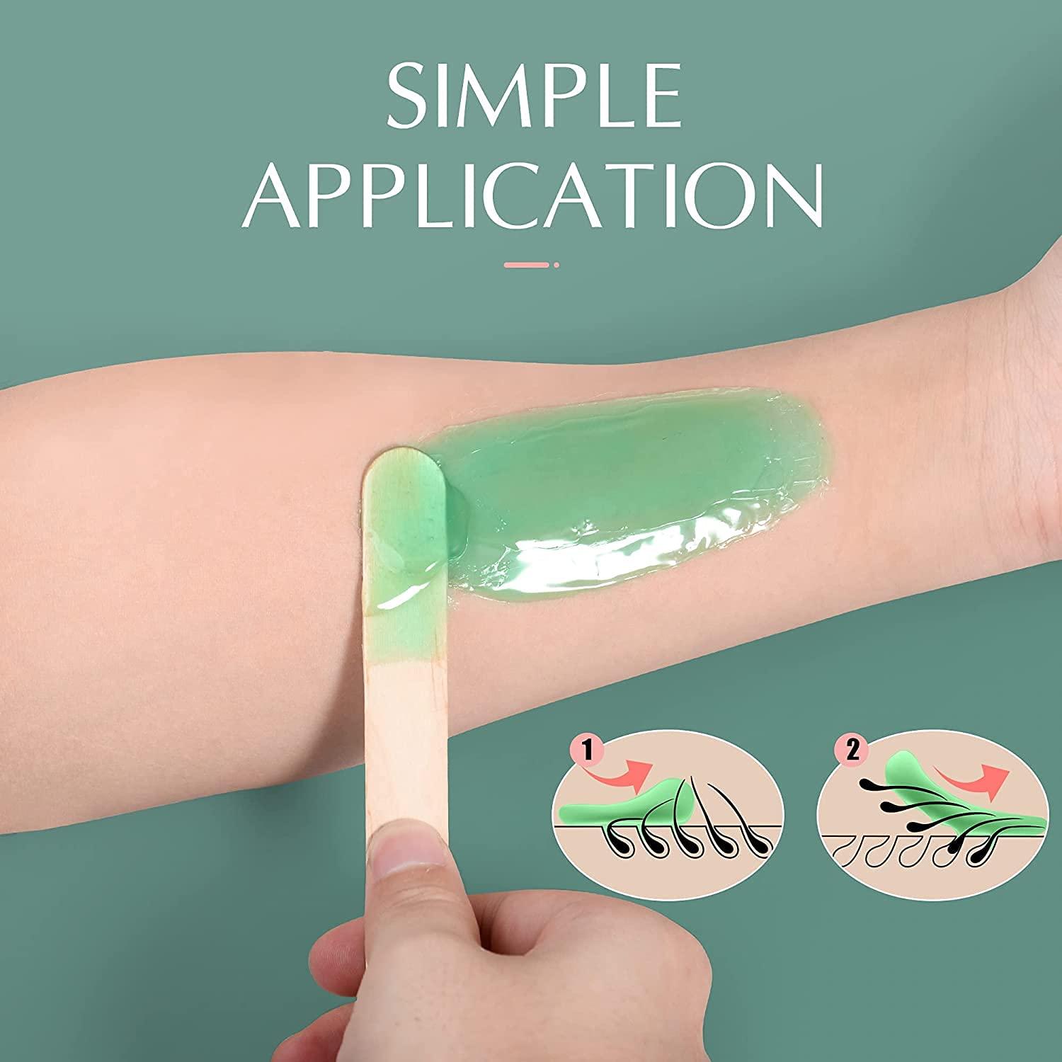 XAMILE XAMILE Wax Beads for Hair Removal, Hard Wax Beans For Painless Hair Removal, Canadian Bikini Facial Eyebrow Waxing At Home Waxing Beads Refill for Women (Multicolor)