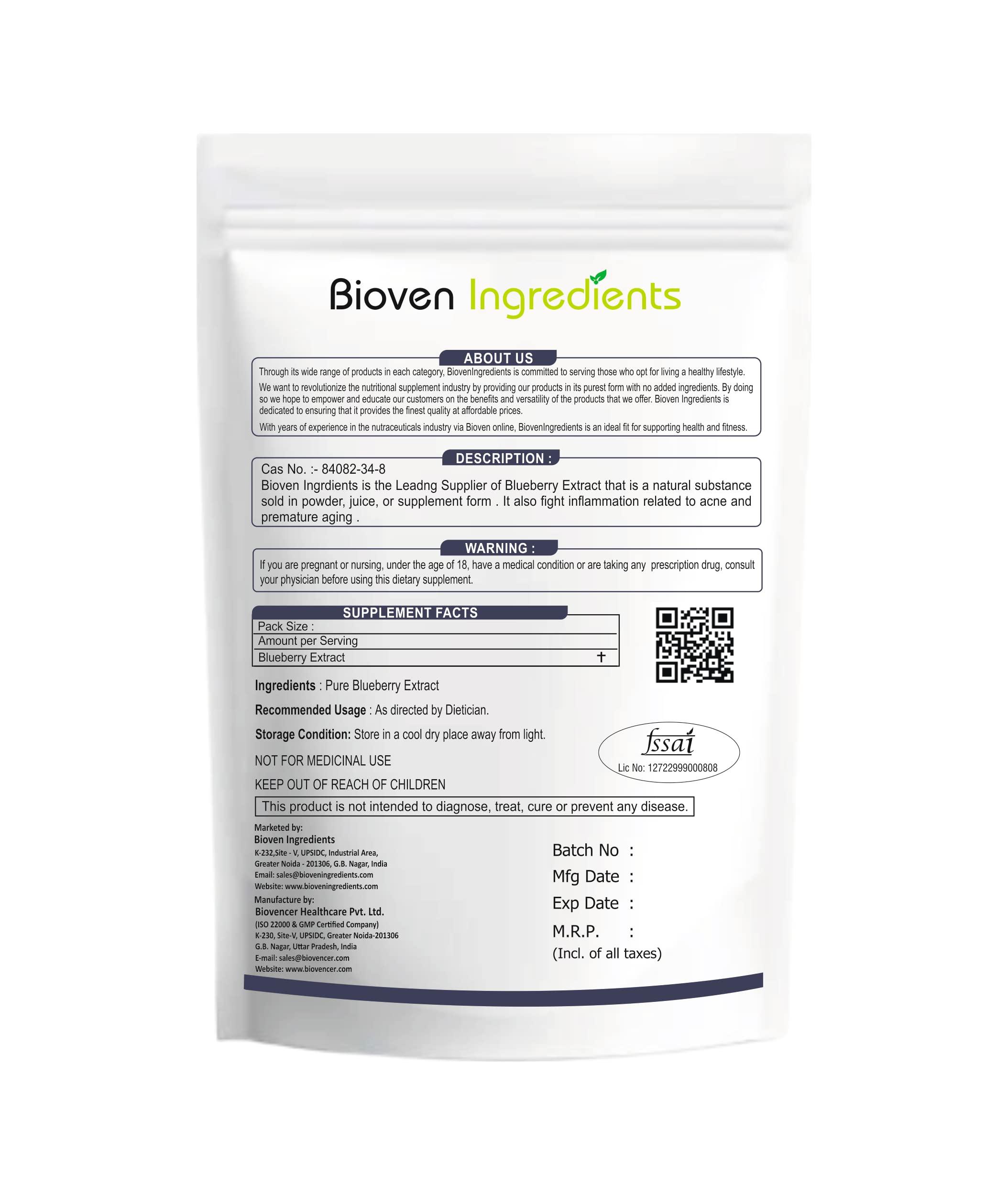 Bioven Bioven Ingredients Blueberry Extract (gm, 125)