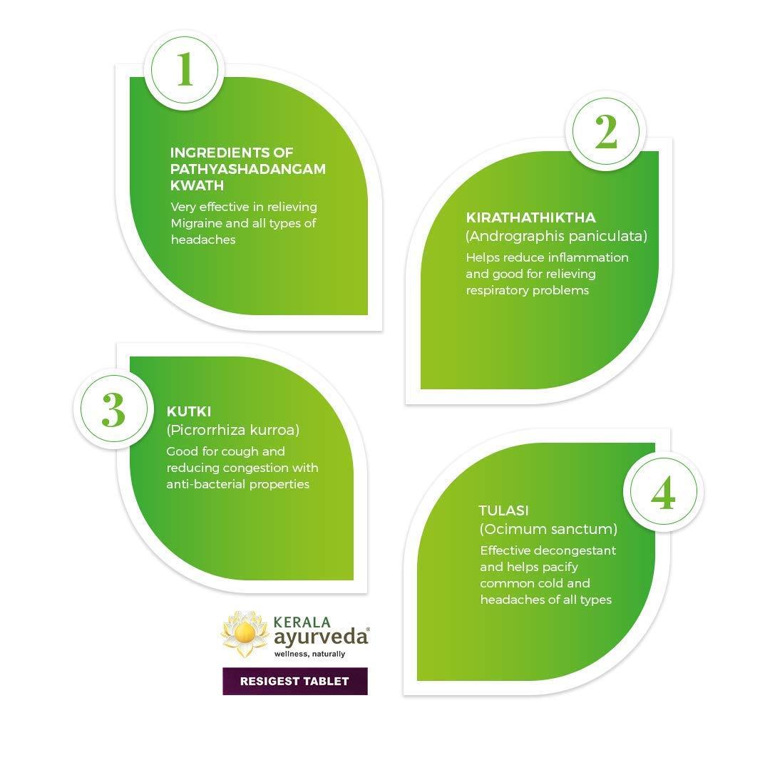 KERALA ayurveda Kerala Ayurveda Resigest Tablet 100 Nos x pack of 3