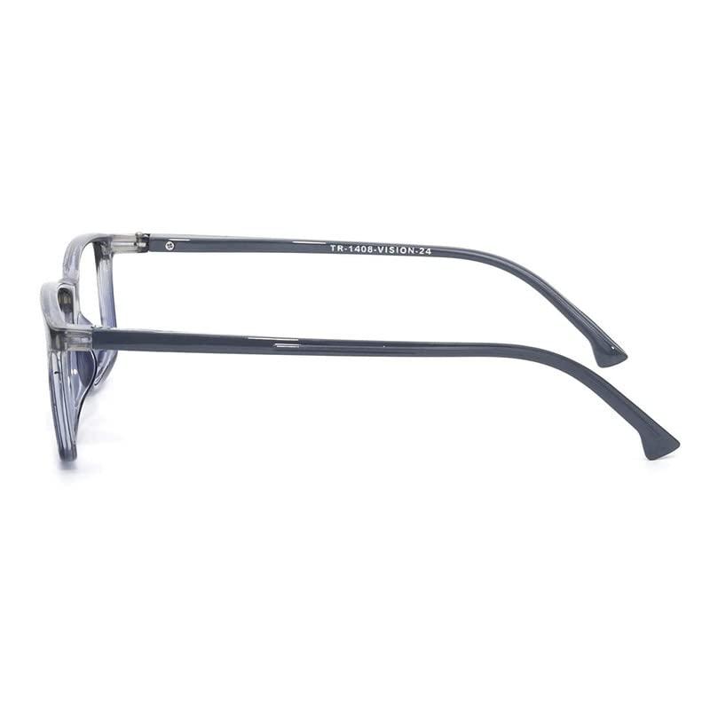 Optify Optify Bifocal Reading Glasses for Men and Women Unisex Reading Glasses Distance Plano Reading (Grey)