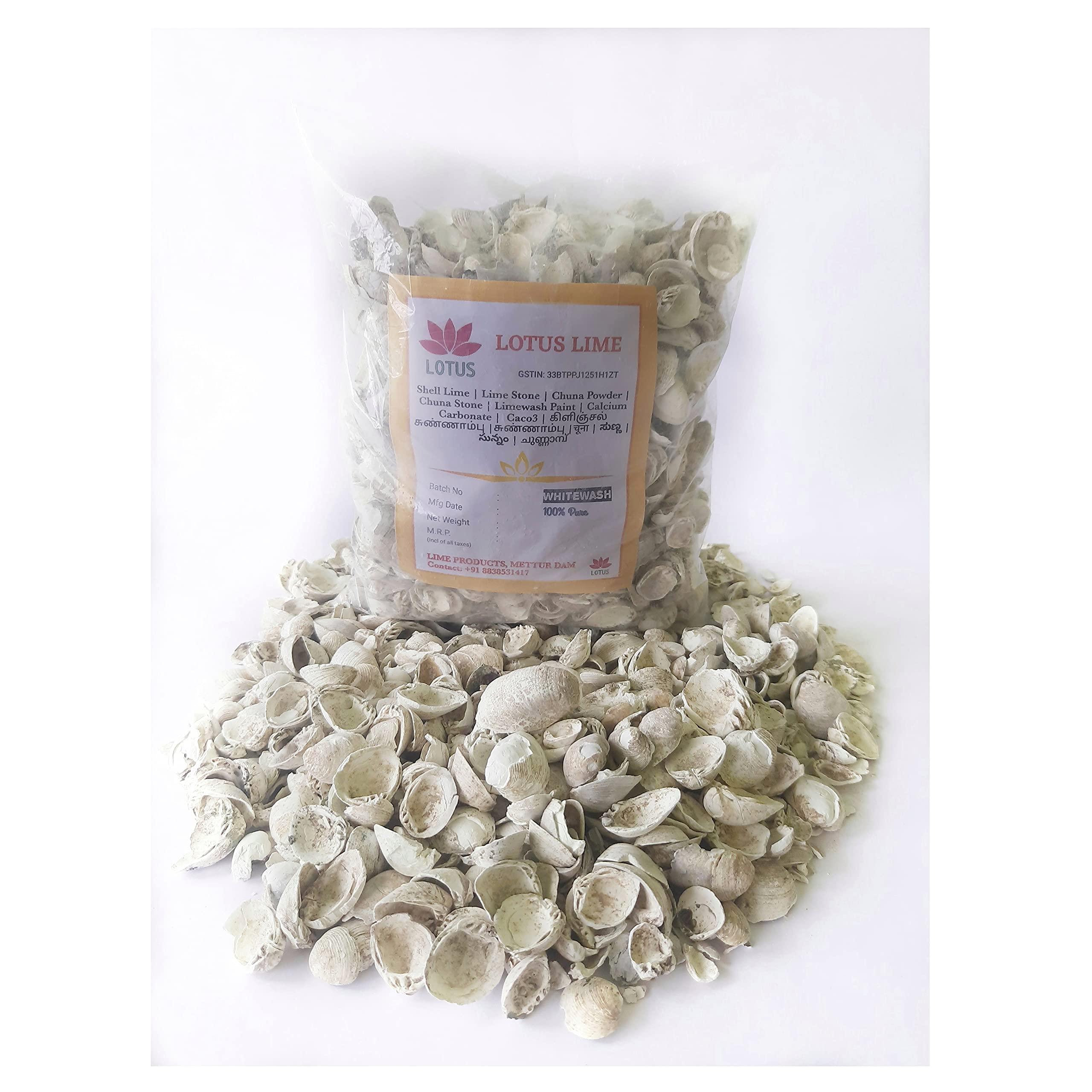 Generic Lotus Lime Kilinjal Sunnambu - Shell Lime - 900 gm - Baked Shell Lime - Whitewash Powder - Chunnambu - Sunnambu (900)