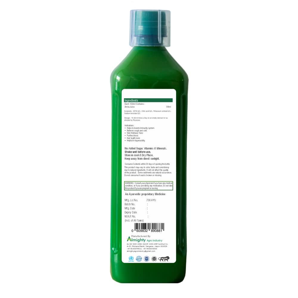 Alum Alum Amla Juice Cold Pressed 1000 ml