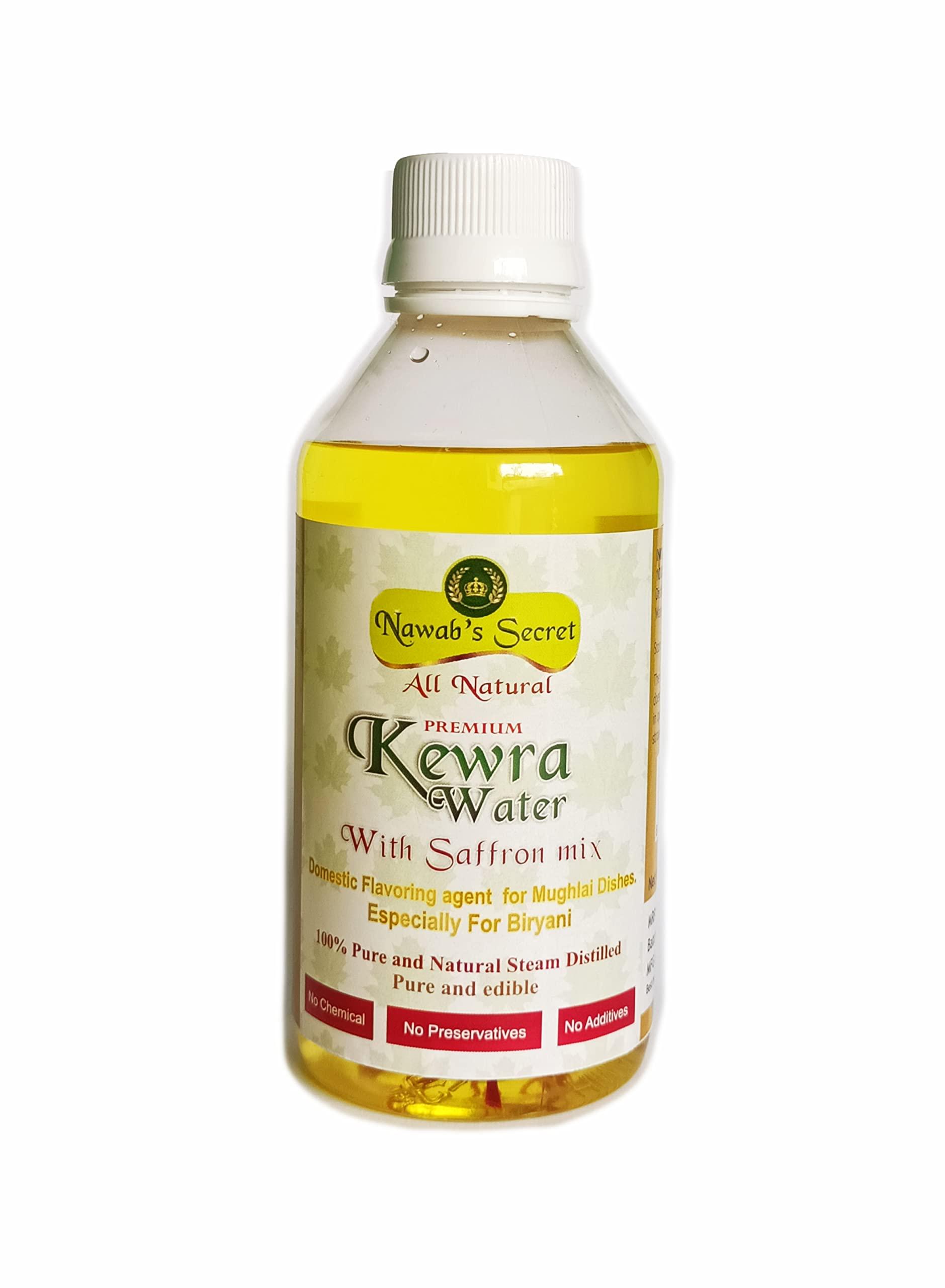 Nawab's Secret Nawab's Secret Saffron Kewra Water 400 ml(Pack of 2 * 200ml) - Essence for Biryani and Mughlai Dishes-100% Natural