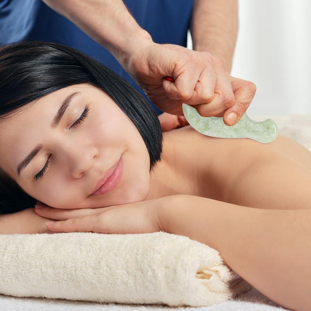 ewinever ewinever Ewin24 Natural Jade Foot Massager Acupuncture Point Massage Foot Care Therapeutic Relief Tool