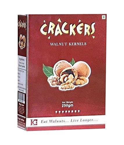 GO Go Crackers Kashmiri Brown Walnuts Kernels Without Shell -Pack of 2 x250 g