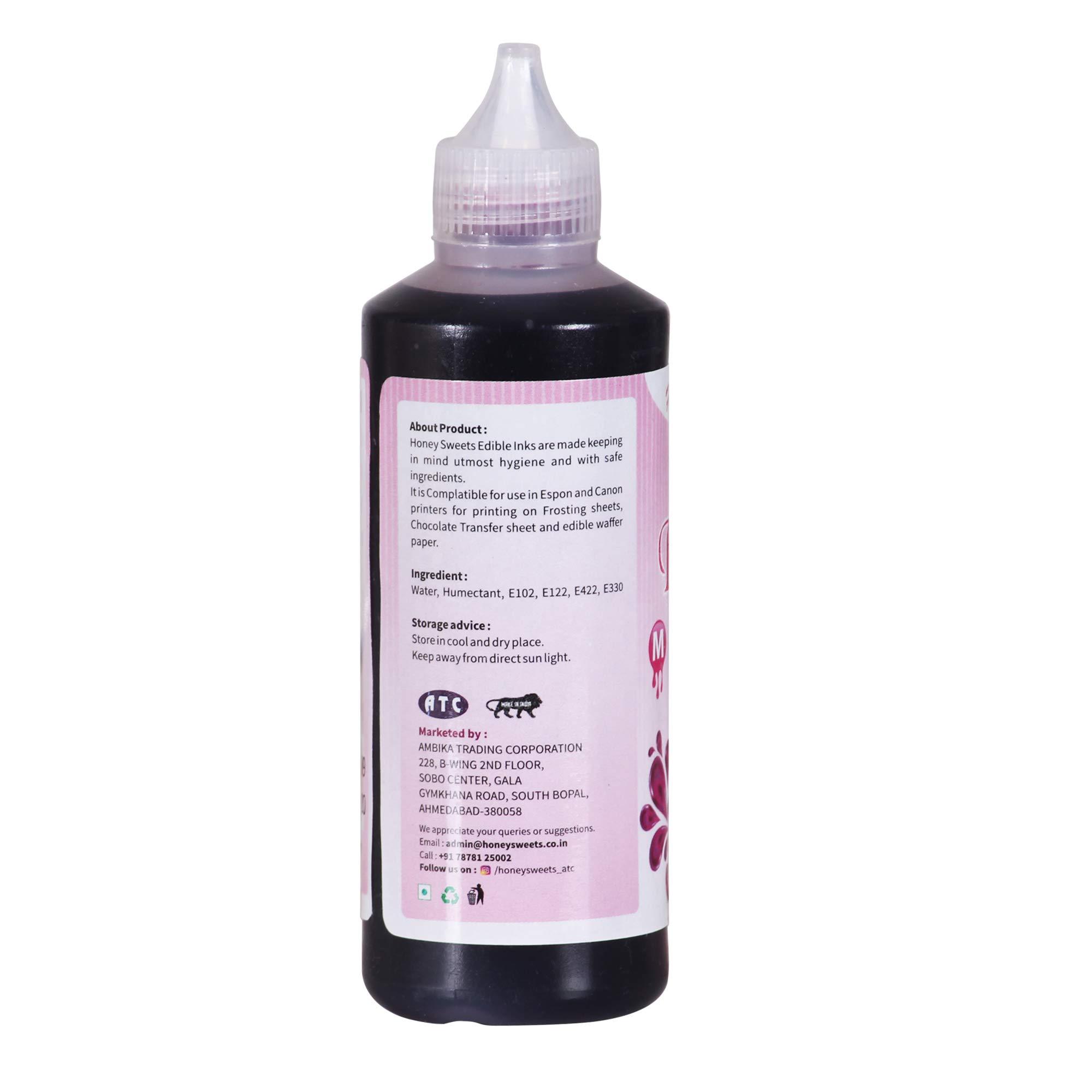Honey Sweets Honey Sweets Edible Ink for Photo Cake Printing - 100 ML (Magenta)