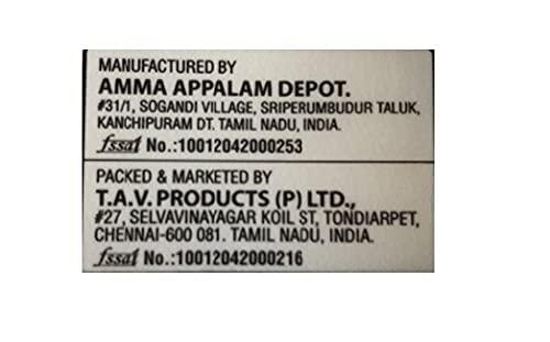 POPULAR APPALAM Popular Appalam- Export Thicker Appalam - 6 inches 600G, Pack of 3