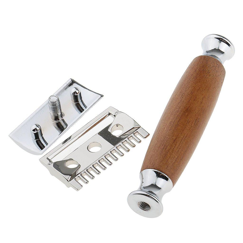 COMBR COMBR Men's Vintage Double Edge Safety Shaving Razor Alloy Classic Manual Shaver