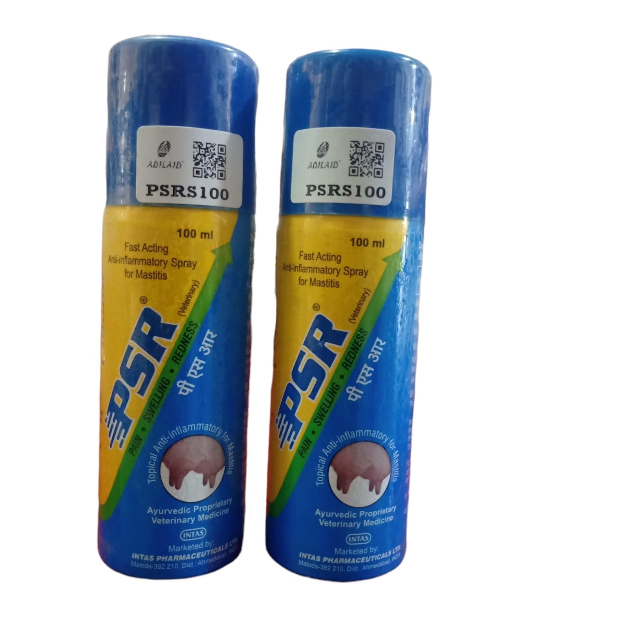 Generic PSR Spray Topical Anti-inflammatory for Mastitis 100 ml-1Pcs