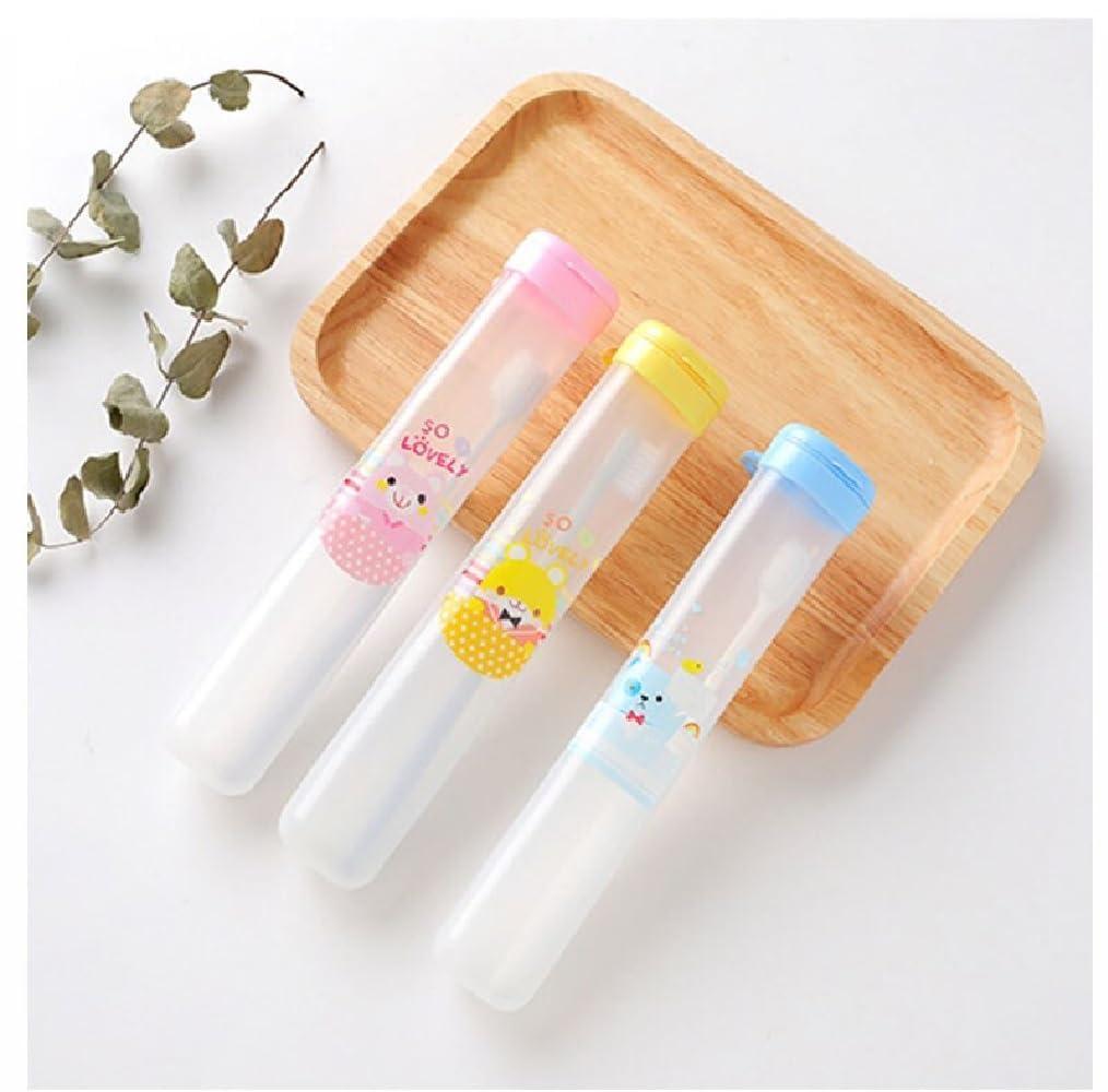 Prostuff.in Prostuff.in 2 Pcs Toothbrush Holder with Cap Antibacterial Toothbrush Case Cover, Travelling Accessories Multi Color