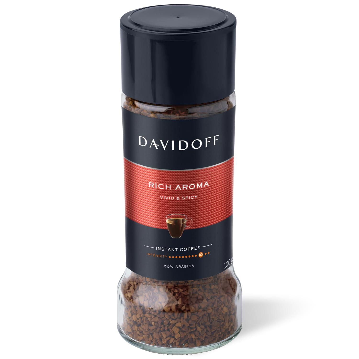 Davidoff Davidoff Rich Aroma Instant Coffee - 10/12 Intensity, Granule, Jar - 0.1 Kg