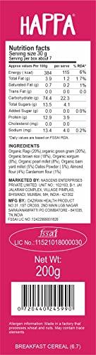 HAPPA Happa Organic Baby Food Sathu Maavu | 100% Natural Multi-Grain Millets and Cereals Porridge Mix Khichdi| Instant Health Food | No Added Salt, Sugar or Milk | No preservatives | 200gm