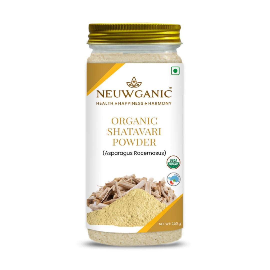 Neuwganic Neuwganic - Organic Moringa Powder 200 Gm Use for Digestion, Energy + Organic Giloy Powder 200 Gm Improves Liver & Kidney Functioning + Organic Shatavari Powder 200 Gm Use for Women Overall Health