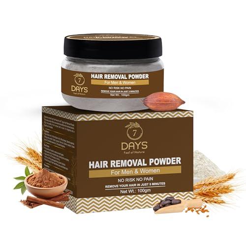 7 DAYS 7 Days Hair Removal for Women, Wax Powder for Hair Removal, Bikini Wax Powder for Women, Hair Removal Powder for Women, Herbal Wax Powder for Hair Removal (100gm)