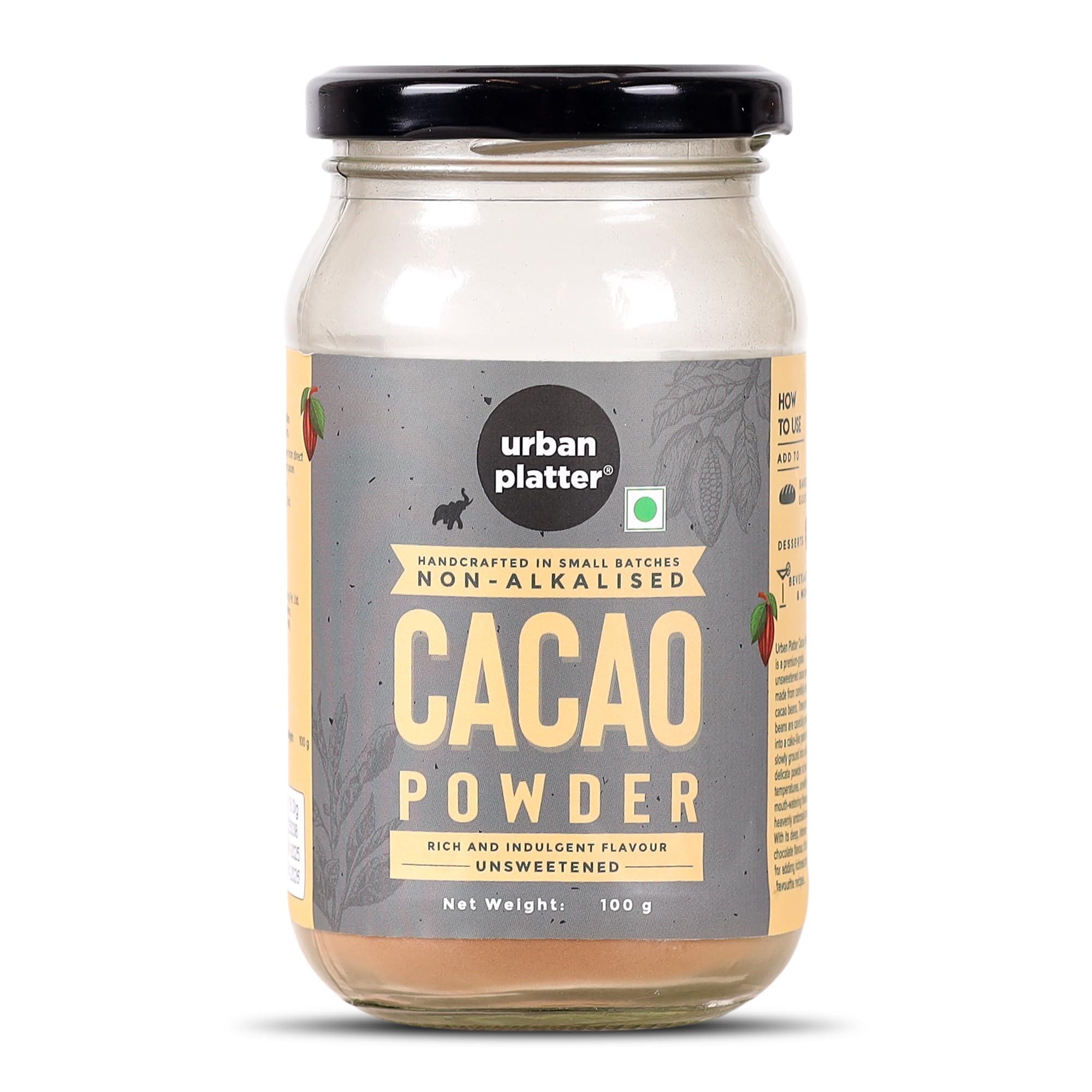 urban platter Urban Platter Non-Alkalized Organic Cacao Powder, 100g