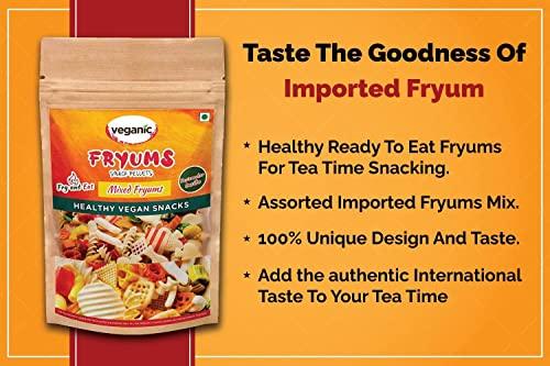 veganic Veganic Fryums Papad Ready To Fry Snack Chips | Free Tastemaker | Multicolour (20 in 1) Mix Imported Fryum Pack | Assorted Fryums (200.00)