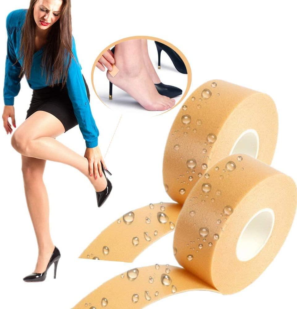 MEENIRA MEENIRA Heel Blister Prevention Bandaids for Feet Shoes Tape Cushions Foot Anti Blister Pads Flexible Athletic Finger Tape Foam Medical Waterproof Bandage Tape 5 Meter
