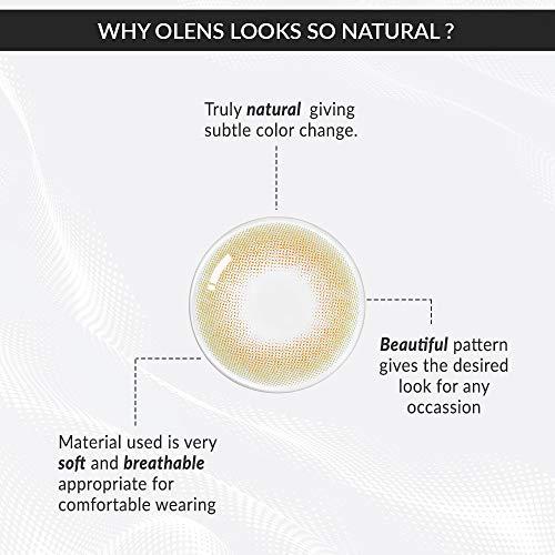 O-Lens O-LENS Russian Velvet Green - Coloured Contact Lens (Monthly Disposable, -2.50 / 2pcs / Green), Natural Looking & Comfy Eye Color Lenses