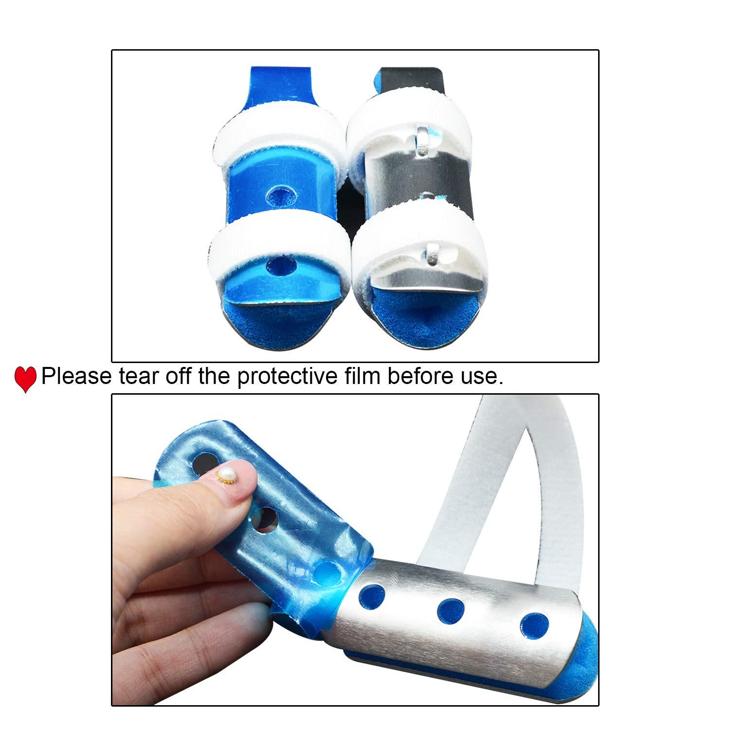 Yimanduo Finger Splint, (5 Piece) Mallet DIP Finger Splints, Finger Support Brace, Finger Splints for Trigger Thumb Finger Immobilizer Joint Protection Finger