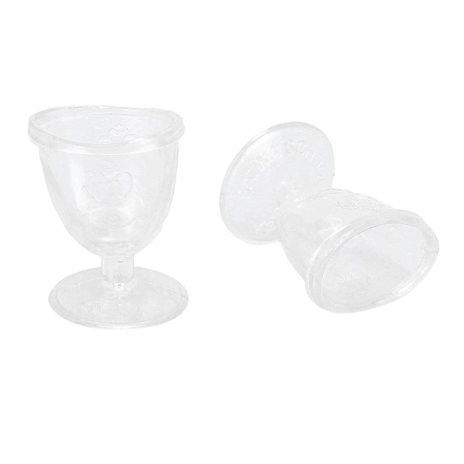RCSP RCSP eye wash cup made up of non toxic plastic for yoga pack of 1 pair (TRANSPARENT)