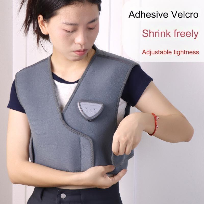FEELING MALL FEELING MALL Electric heating waistcoat Wireless Back Massager usb | Intelligent Heating Vest Massager 3 Heating Levels & 3 Massage Modes | Waistcoat for Back Pain Relief, heating vest Massager Jacket