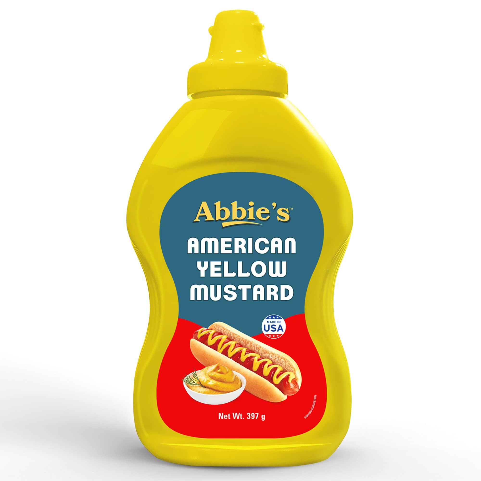 Abbie's Abbie's Squeeze Yellow Mustard 652 g (Pack of 255 g and 397g ,1 unit each), Product of USA
